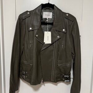 Frame Moto Leather Jacket, Size M